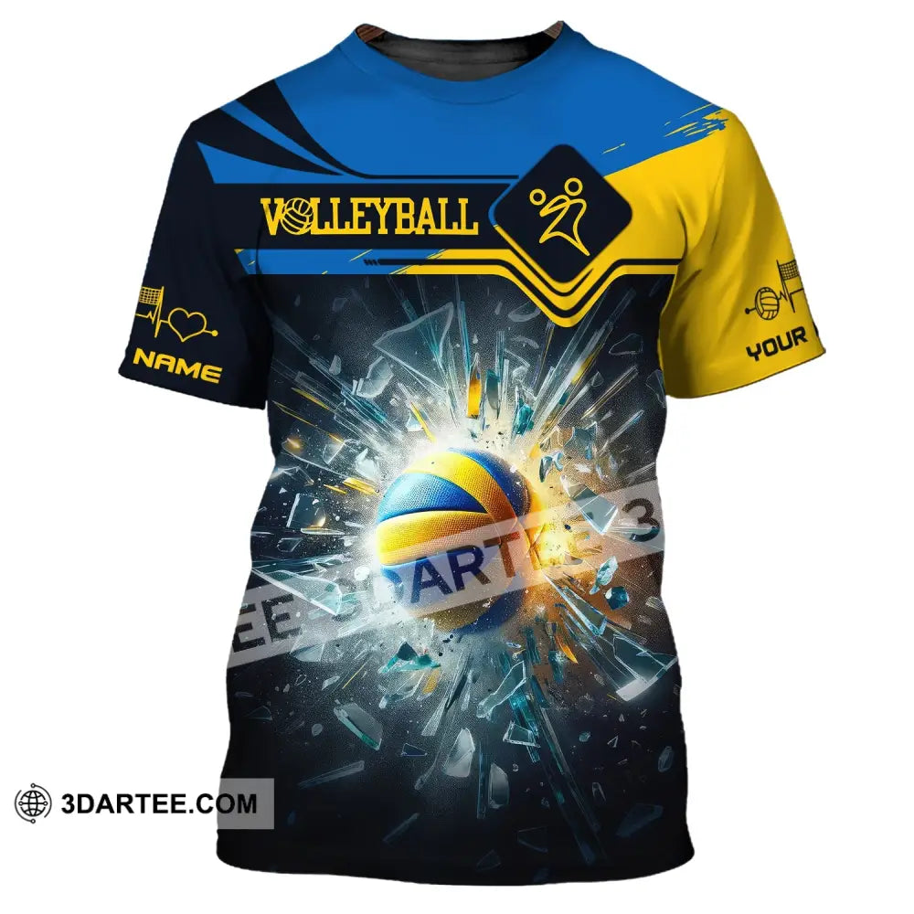 Unisex Shirt Custom Name Volleyball T-Shirt For Team Gift Players / S