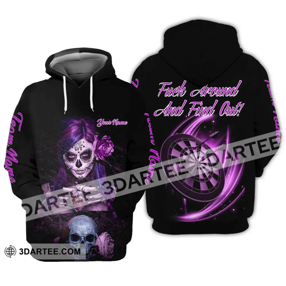 Unisex Shirt - Custom Name Witch Darts Hoodie / S T-Shirt