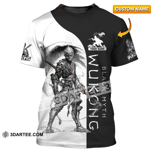 Unisex Shirt - Custom Name Wukong Black Myth T-Shirt