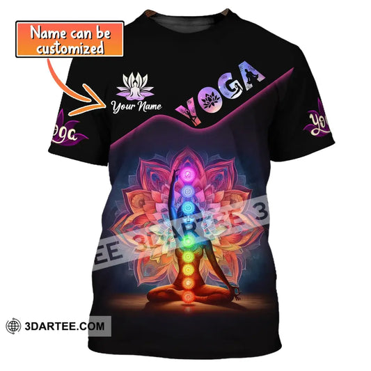 Unisex Shirt Custom Name Yoga Lover T-Shirt Gifts T-Shirt