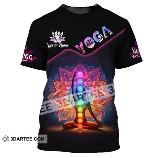 Unisex Shirt Custom Name Yoga Lover T-Shirt Gifts T-Shirt / S