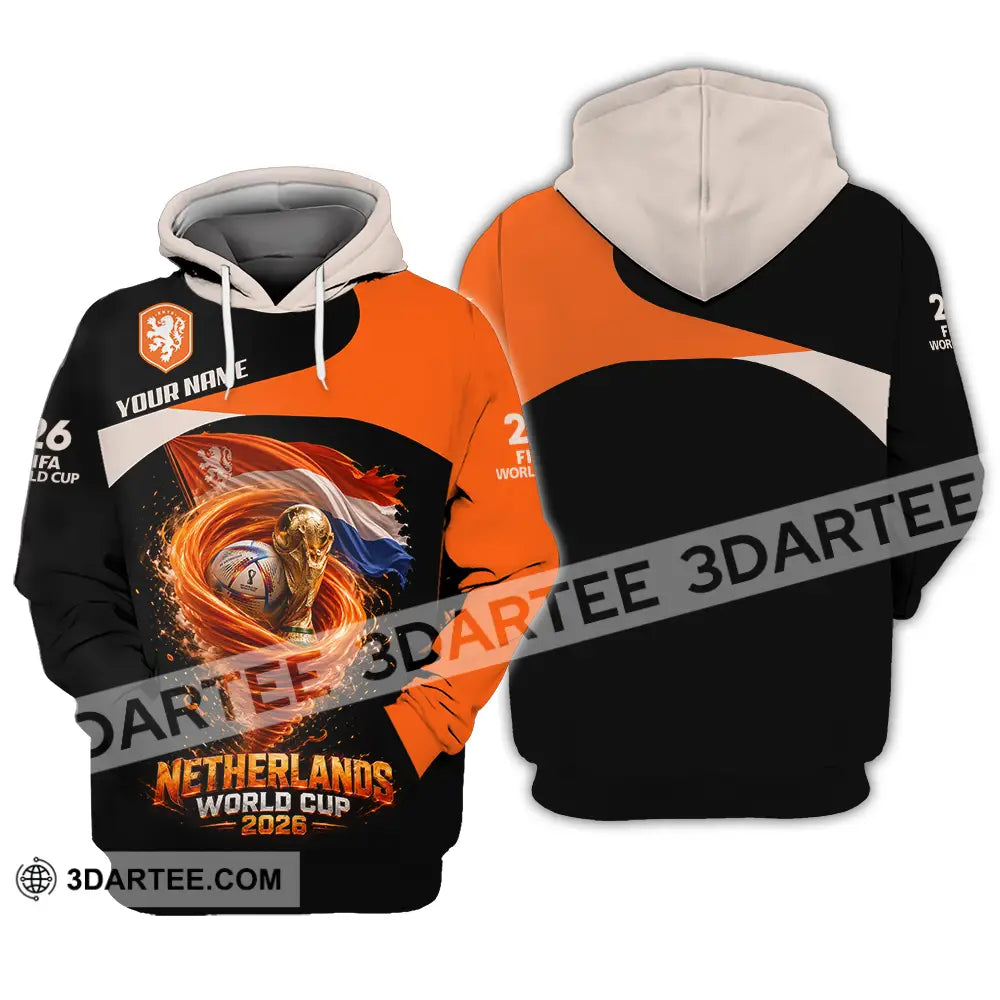 Unisex Shirt - Custom Netherlands World Cup 2026 3D Shirt - Hoodie / S - T-shirt