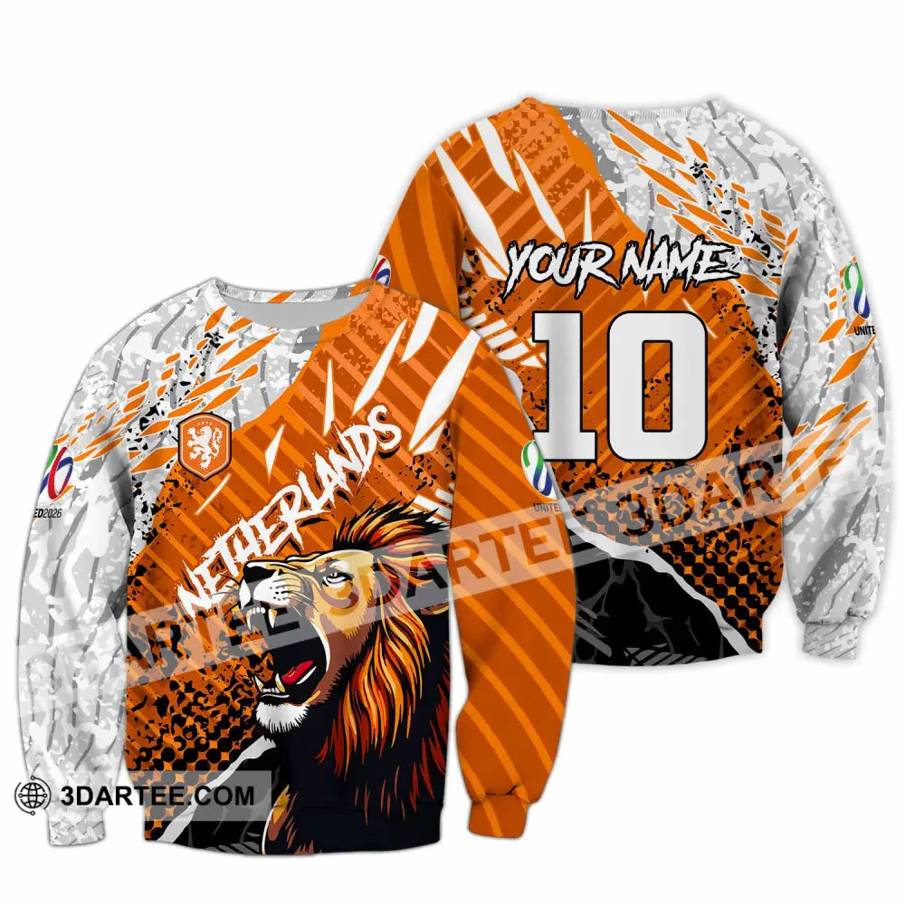 Unisex Shirt - Custom Netherlands 3D Shirt Long Sleeve / S T-shirt