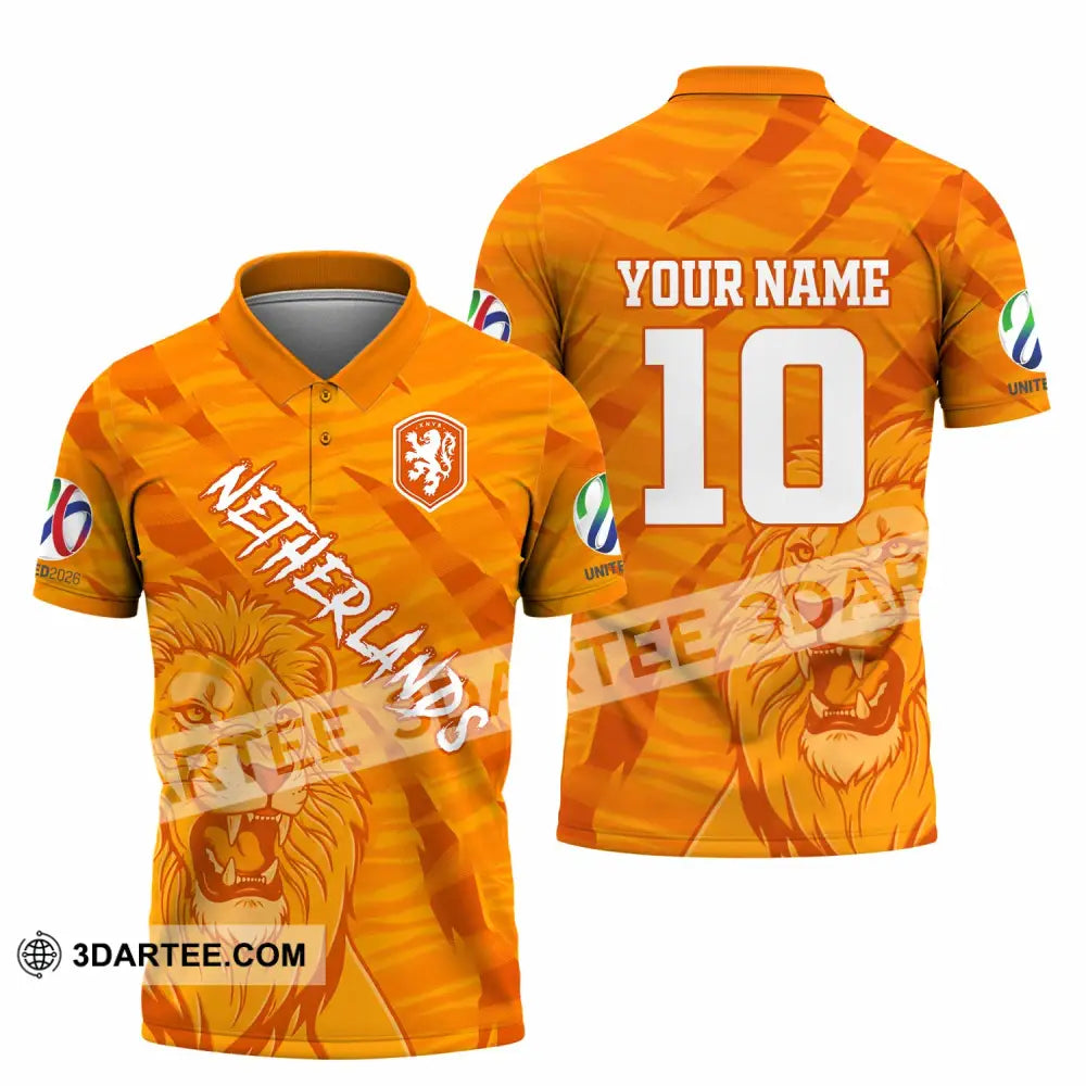 Unisex Shirt - Custom Netherlands 3D Shirt Polo Shirt / S T-shirt