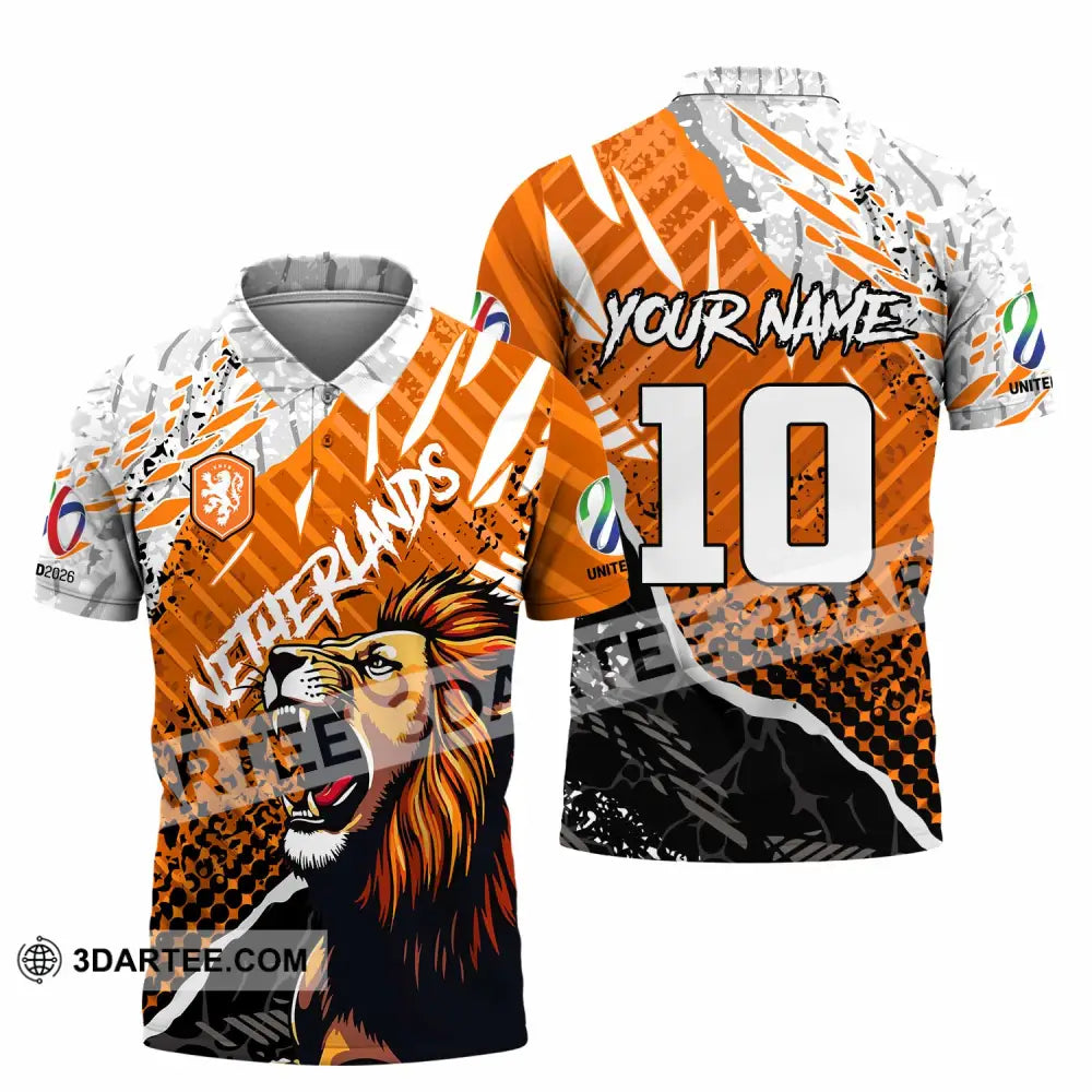Unisex Shirt - Custom Netherlands 3D Shirt Polo Shirt / S T-shirt