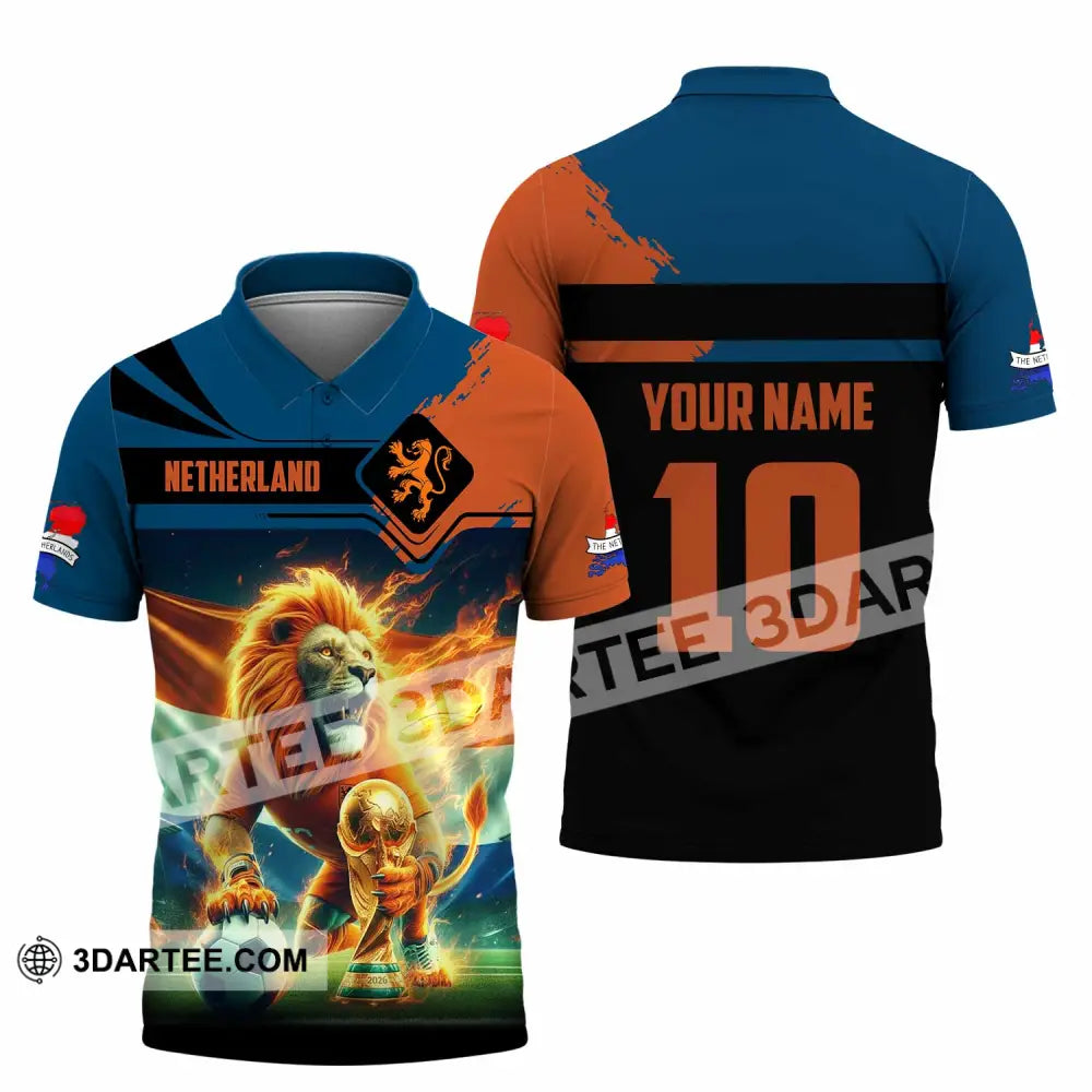 Unisex Shirt - Custom Netherlands 3D Shirt Polo Shirt / S T-shirt