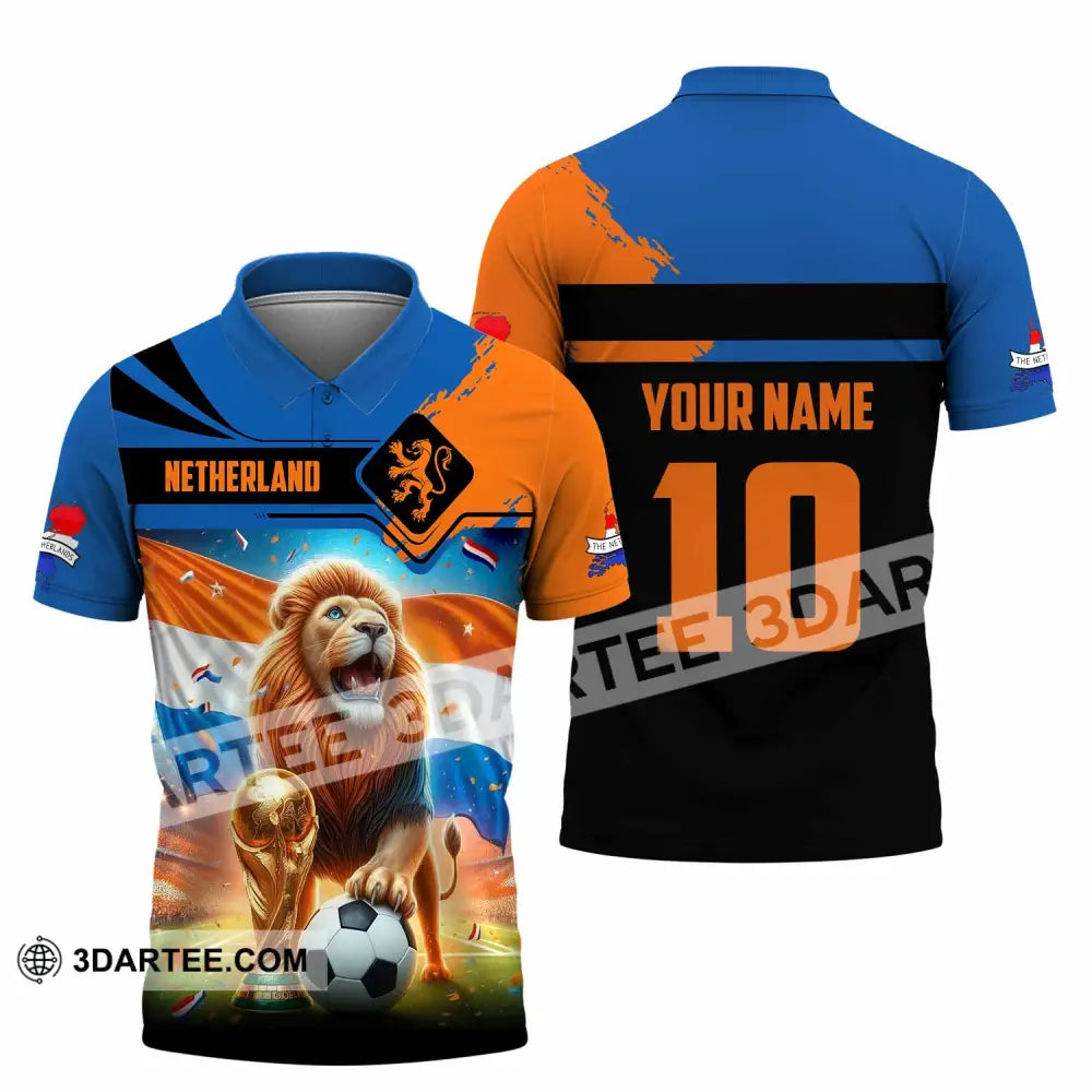 Unisex Shirt - Custom Netherlands 3D Shirt Polo Shirt / S T-shirt