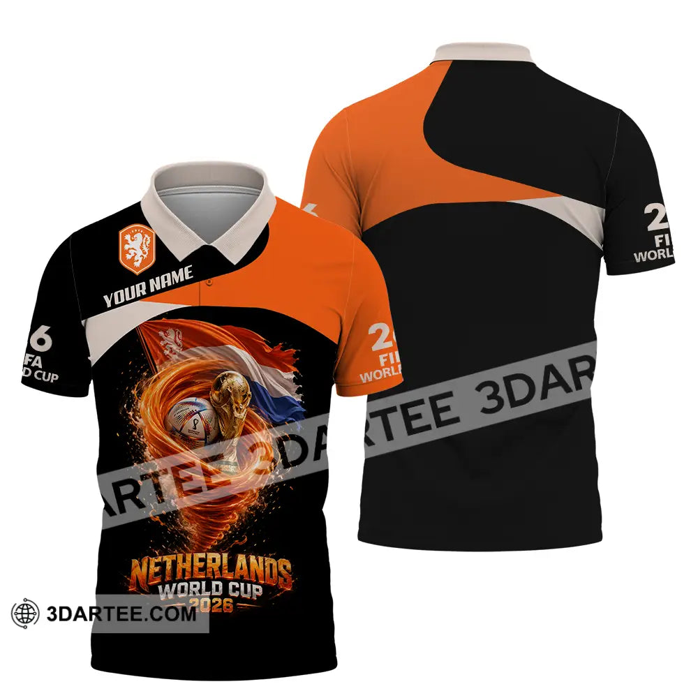 Unisex Shirt - Custom Netherlands World Cup 2026 3D Shirt - Polo Shirt / S - T-shirt