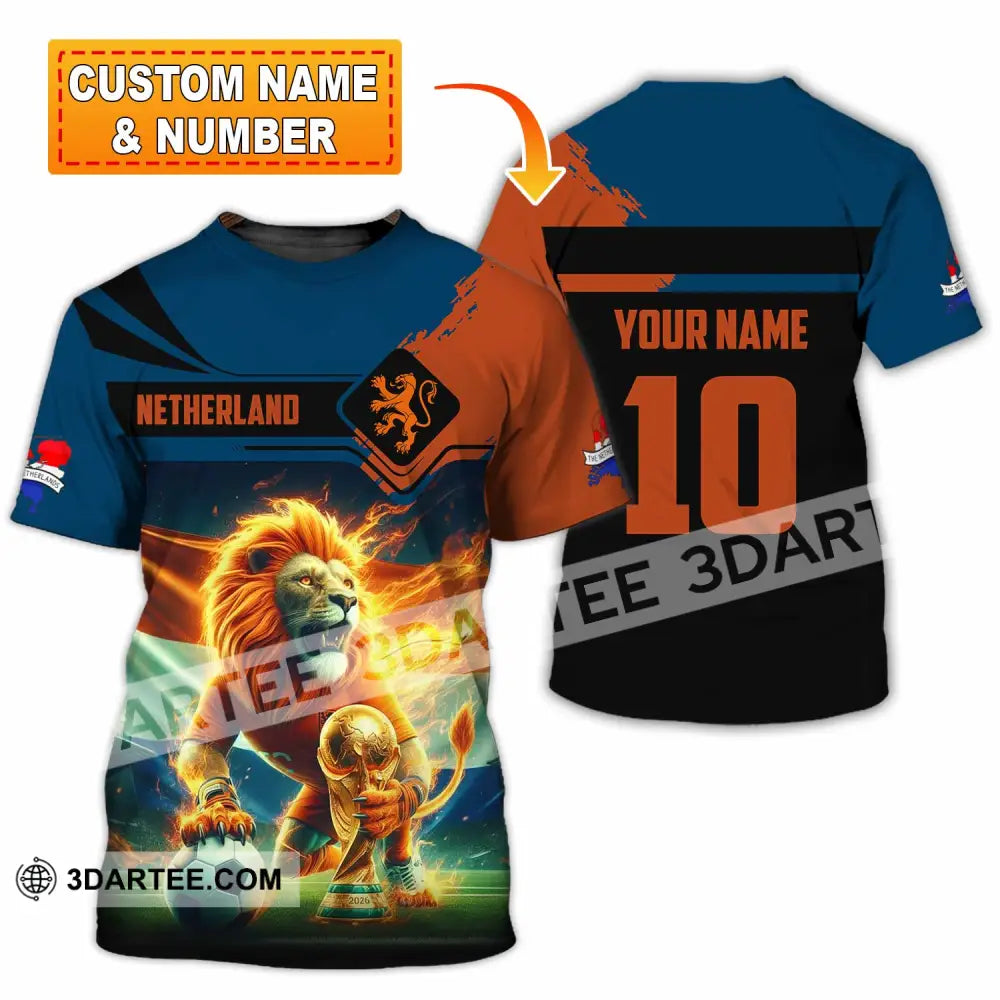 Unisex Shirt - Custom Netherlands 3D Shirt T-shirt