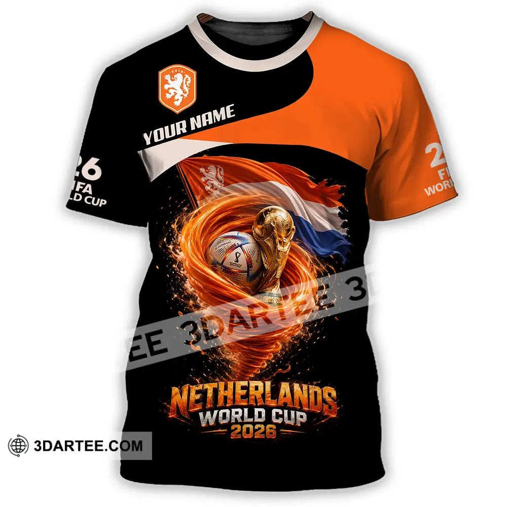 Unisex Shirt - Custom Netherlands World Cup 2026 3D Shirt - T-Shirt / S - T-shirt