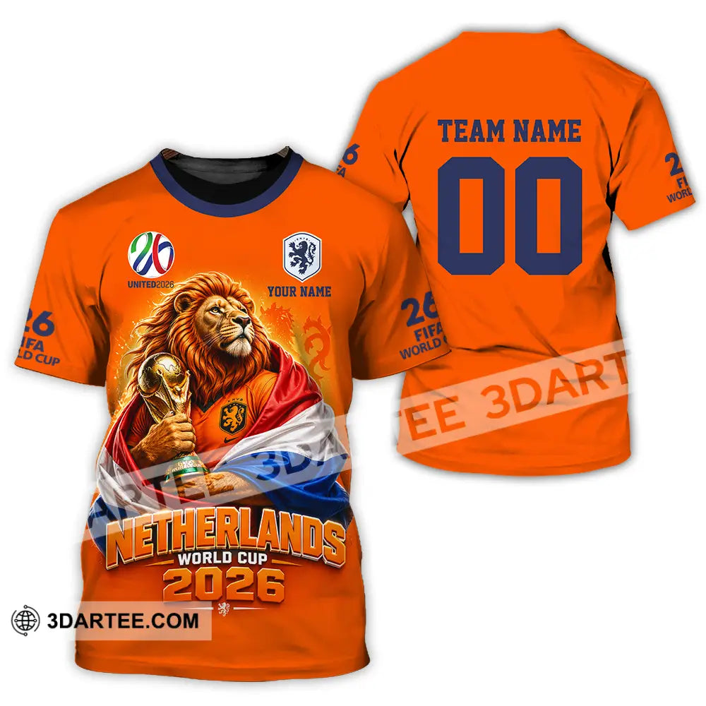 Unisex Shirt - Custom Netherlands World Cup 2026 3D Shirt - T-Shirt / S - T-shirt