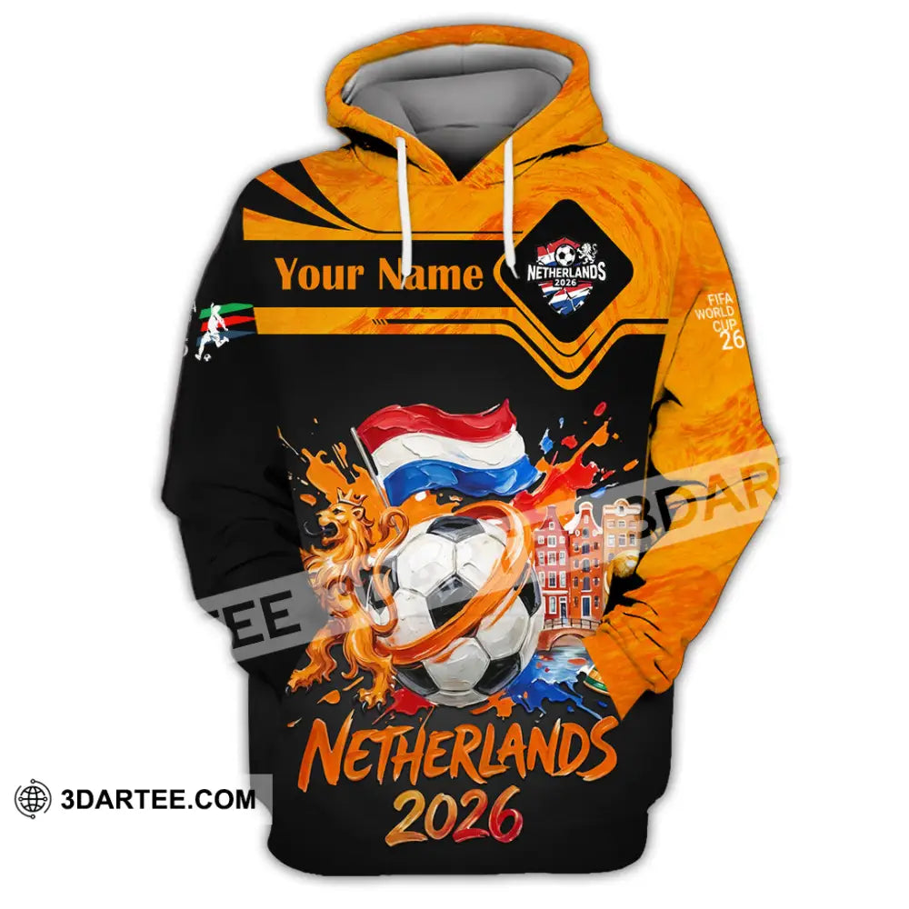 Unisex Shirt - Custom Netherlands World Cup 2026 Shirt - Hoodie / S - T-shirt