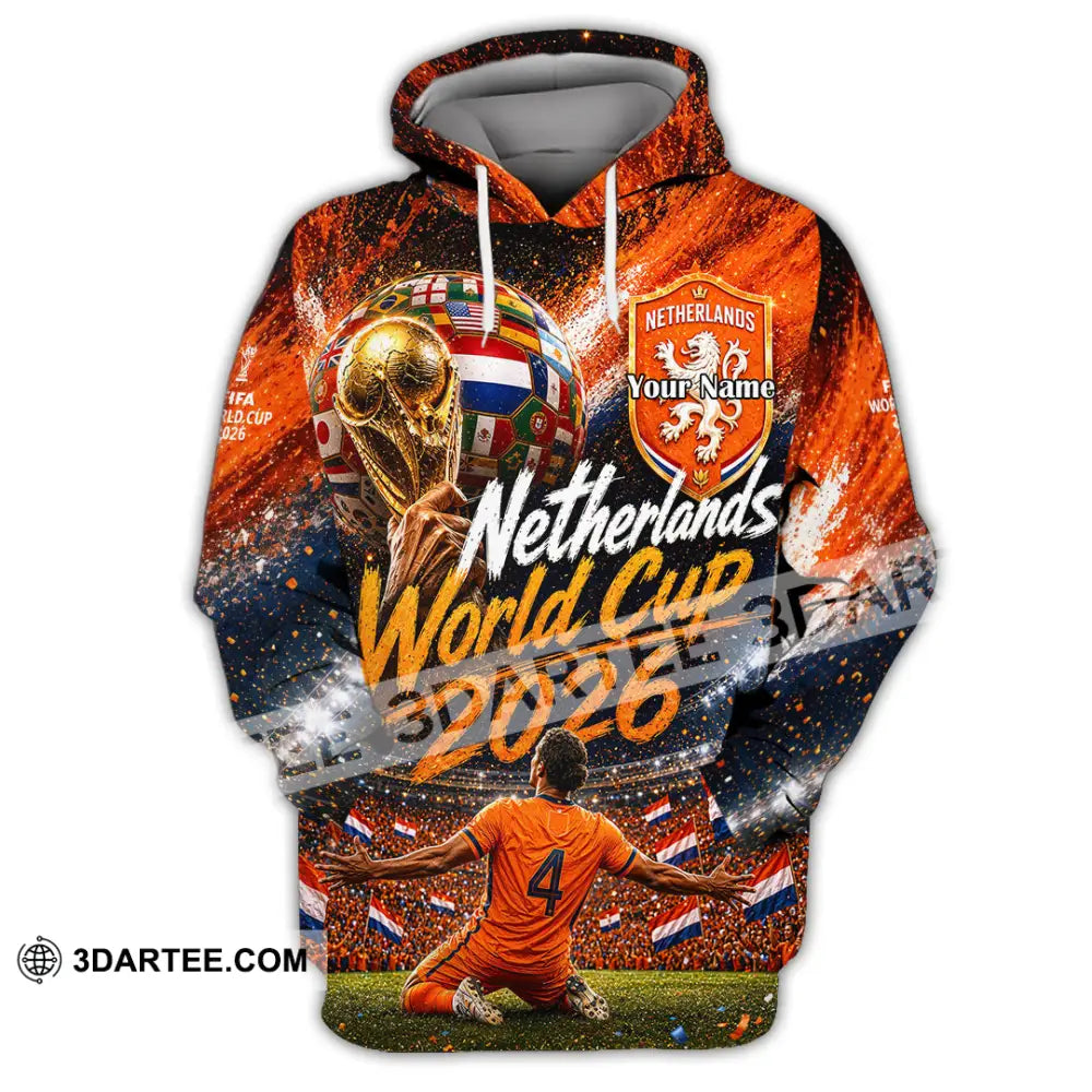 Unisex Shirt - Custom Netherlands World Cup 2026 Shirt - Hoodie / S - T-shirt