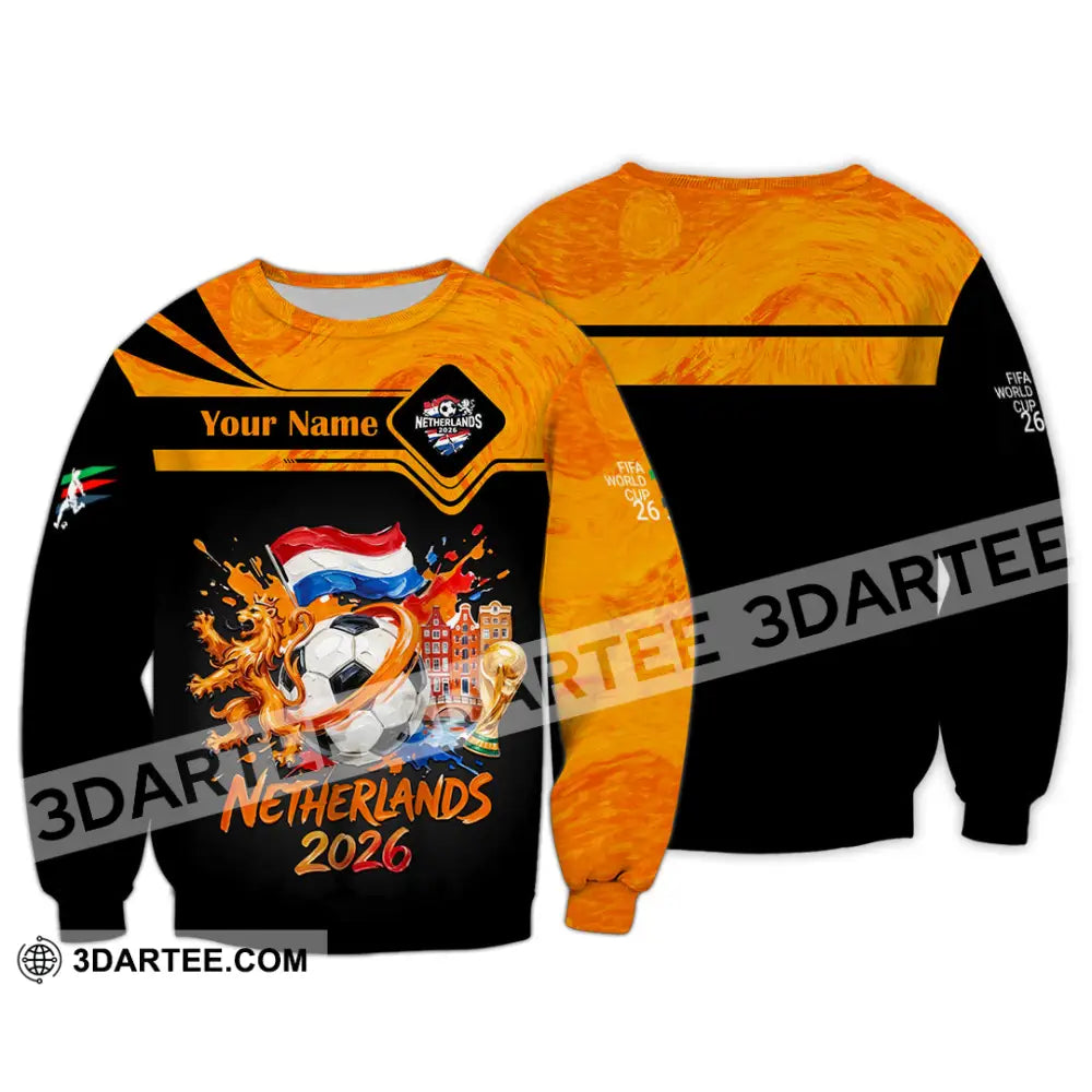 Unisex Shirt - Custom Netherlands World Cup 2026 Shirt - Long Sleeve / S - T-shirt