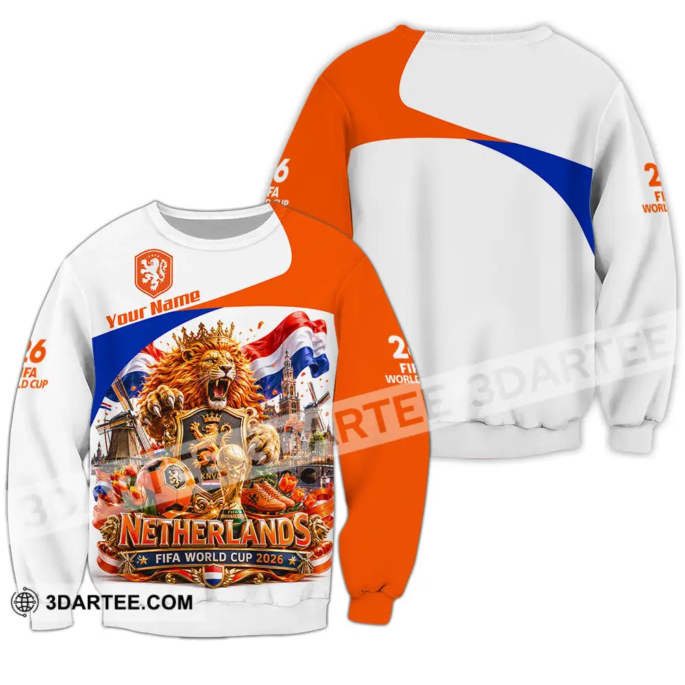 Unisex Shirt - Custom Netherlands World Cup 2026 Shirt - Long Sleeve / S - T-shirt
