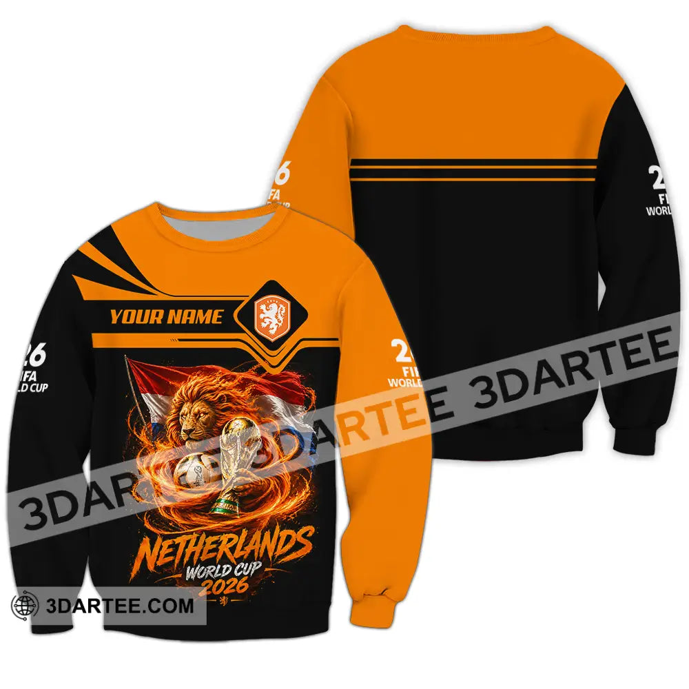 Unisex Shirt - Custom Netherlands World Cup 2026 Shirt - Long Sleeve / S - T-shirt