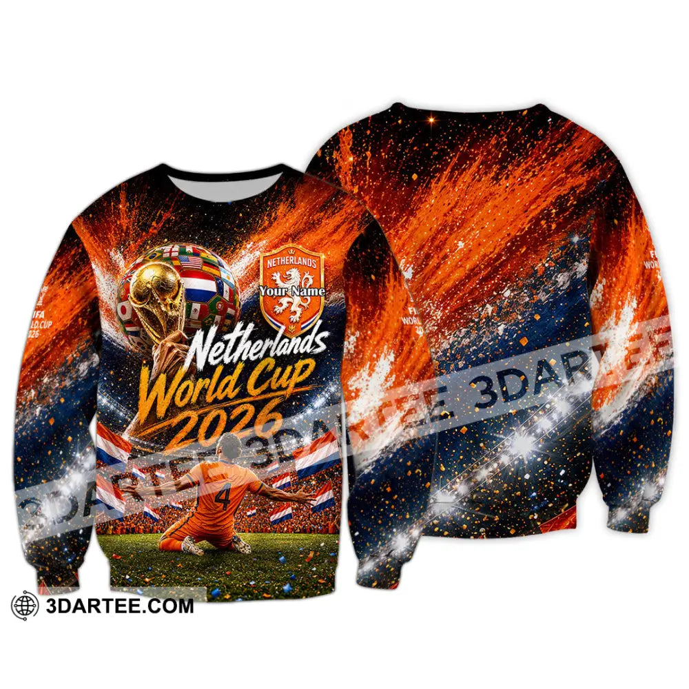 Unisex Shirt - Custom Netherlands World Cup 2026 Shirt - Long Sleeve / S - T-shirt