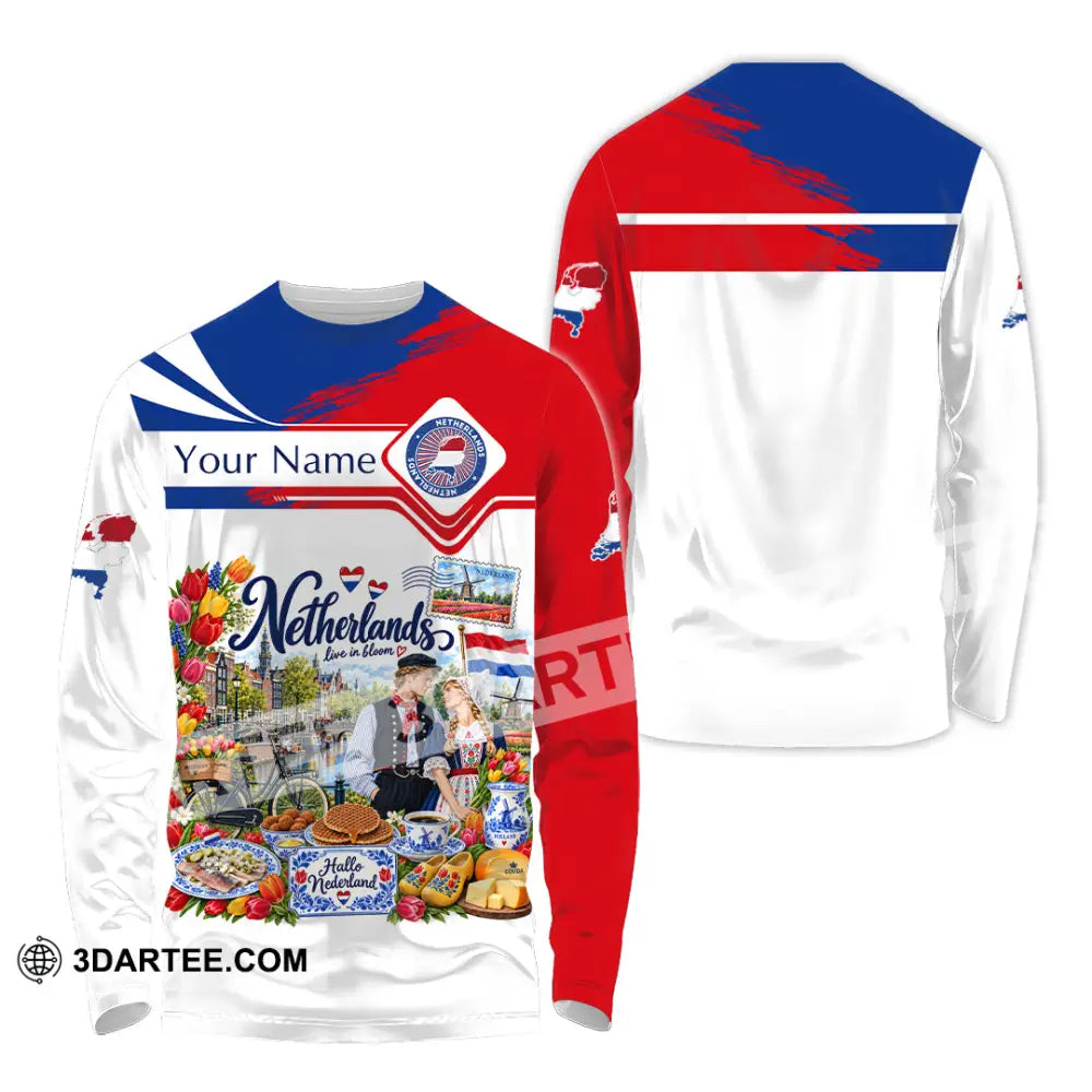 Unisex Shirt - Custom Netherlands Shirt - Long Sleeve Shirt / S - T-shirt