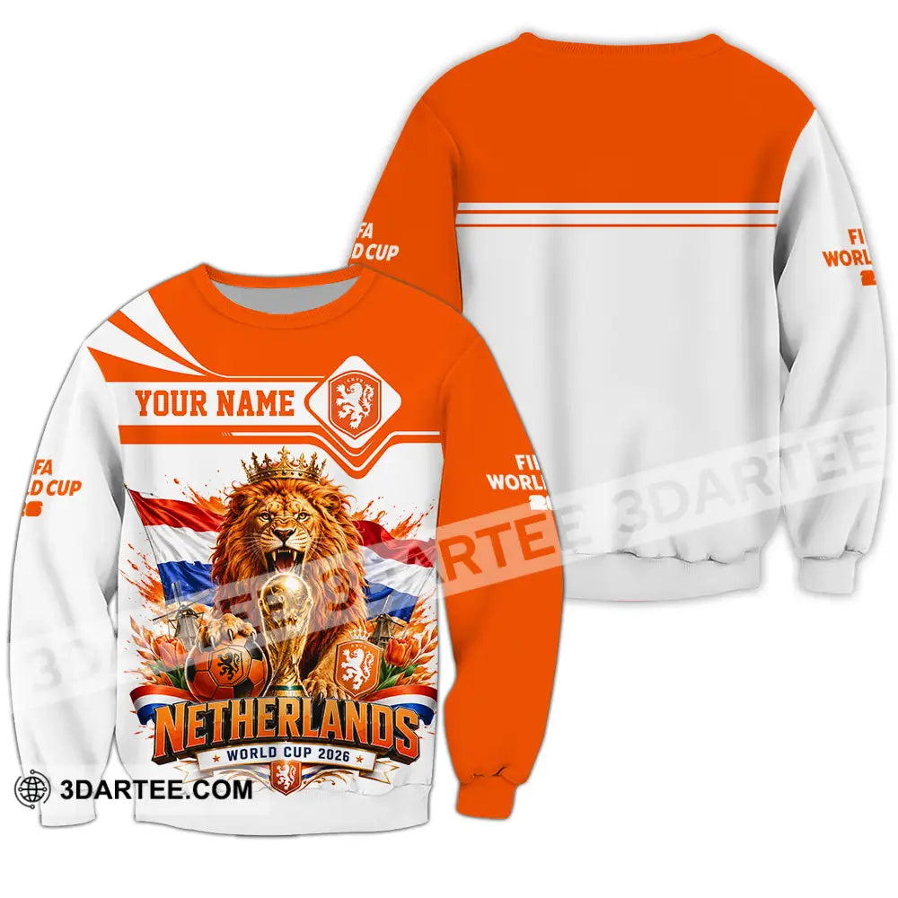 Unisex Shirt - Custom Netherlands World Cup 2026 Shirt - Long Sleeve / S - T-shirt