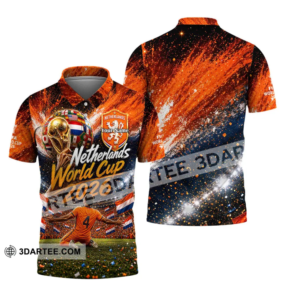 Unisex Shirt - Custom Netherlands World Cup 2026 Shirt - Polo Shirt / S - T-shirt