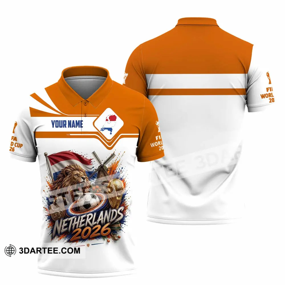 Unisex Shirt - Custom Netherlands World Cup 2026 Shirt - Polo Shirt / S - T-shirt