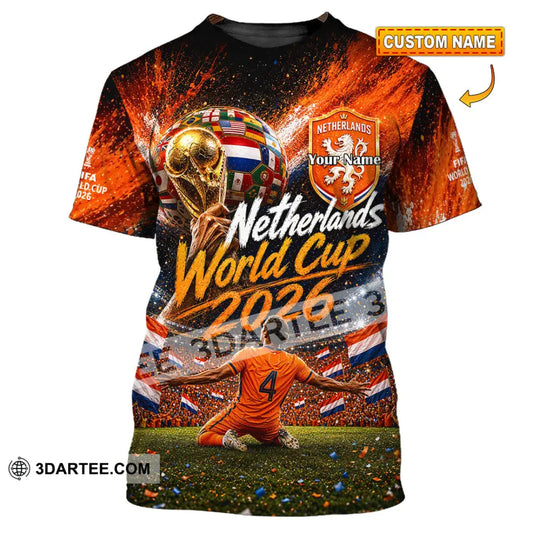 Unisex Shirt - Custom Netherlands World Cup 2026 Shirt - T-shirt