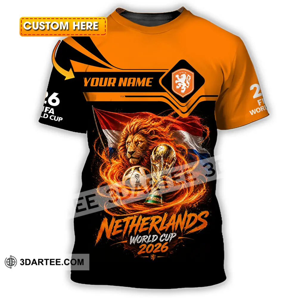 Unisex Shirt - Custom Netherlands World Cup 2026 Shirt - T-shirt