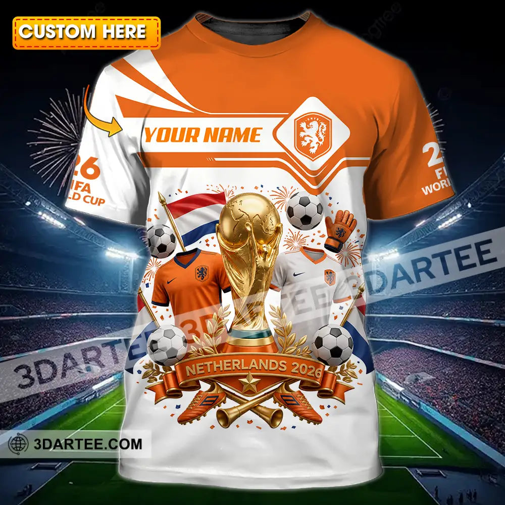 Unisex Shirt - Custom Netherlands World Cup 2026 Shirt - T-shirt