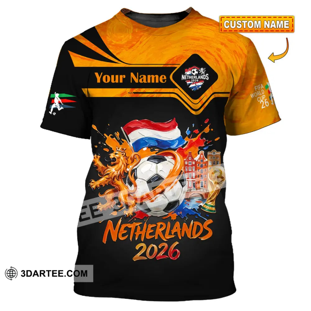 Unisex Shirt - Custom Netherlands World Cup 2026 Shirt - T-shirt