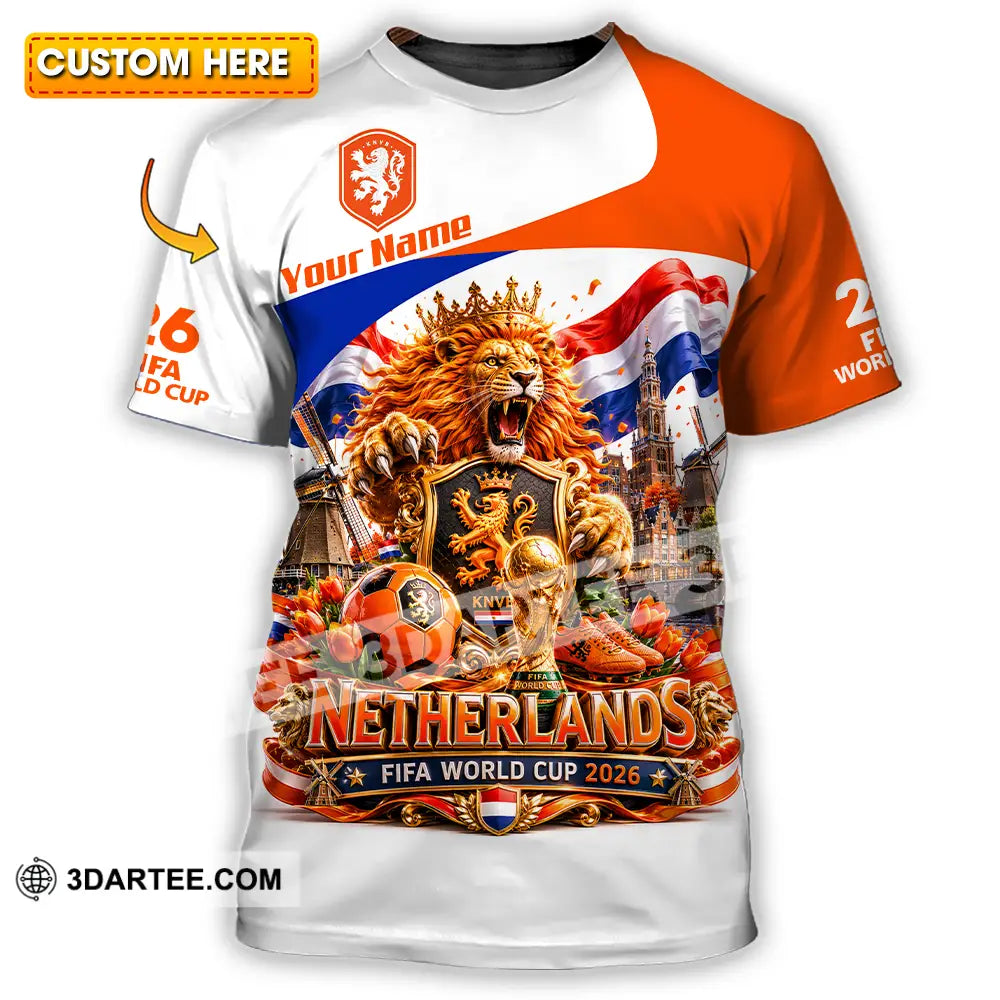 Unisex Shirt - Custom Netherlands World Cup 2026 Shirt - T-shirt