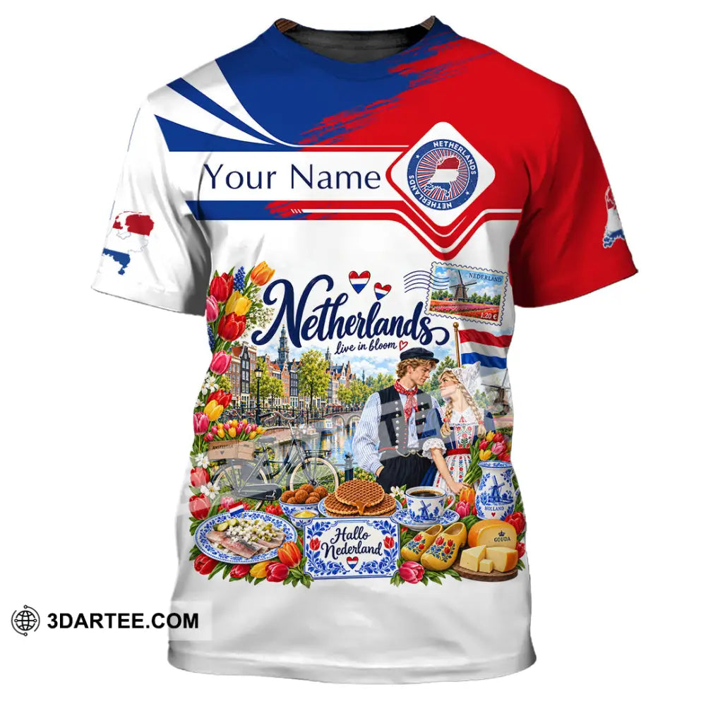 Unisex Shirt - Custom Netherlands Shirt - T-Shirt / S - T-shirt