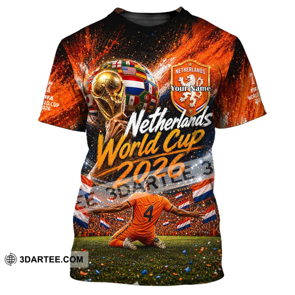 Unisex Shirt - Custom Netherlands World Cup 2026 Shirt - T-Shirt / S - T-shirt