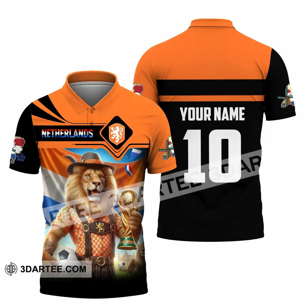 Unisex Shirt - Custom Netherlands World Cup 2026 3D Shirt Polo Shirt / S T-shirt
