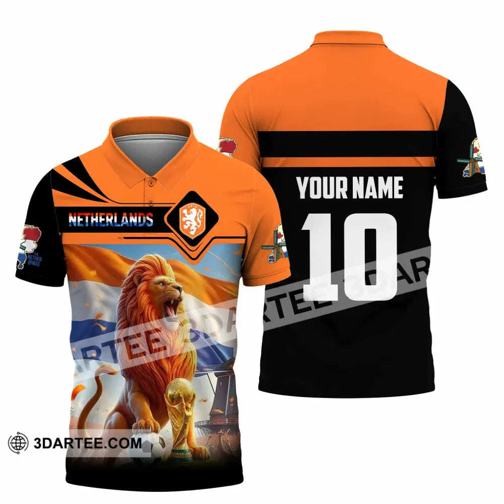 Unisex Shirt - Custom Netherlands World Cup 2026 3D Shirt Polo Shirt / S T-shirt