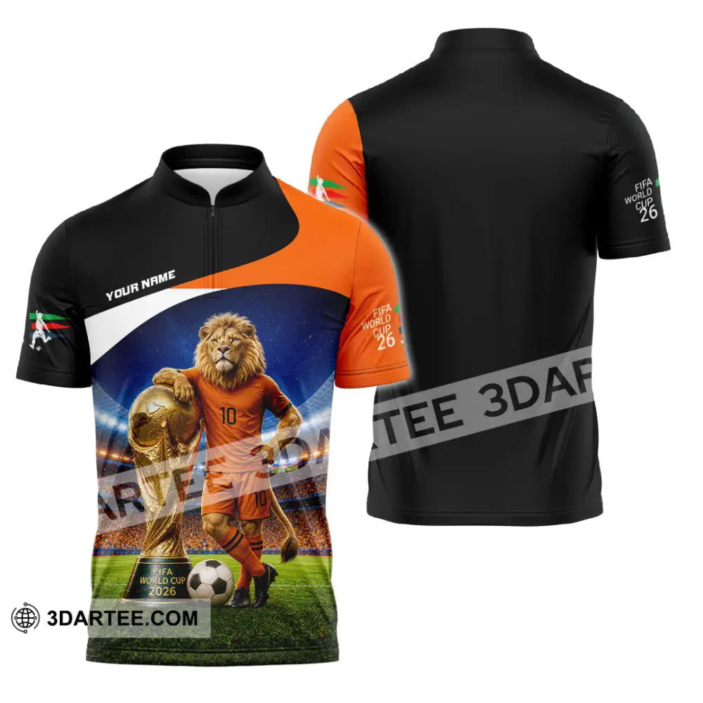 Unisex Shirt - Custom Netherlands World Cup 2026 Shirt - Zipper Polo Shirt / S - T-shirt