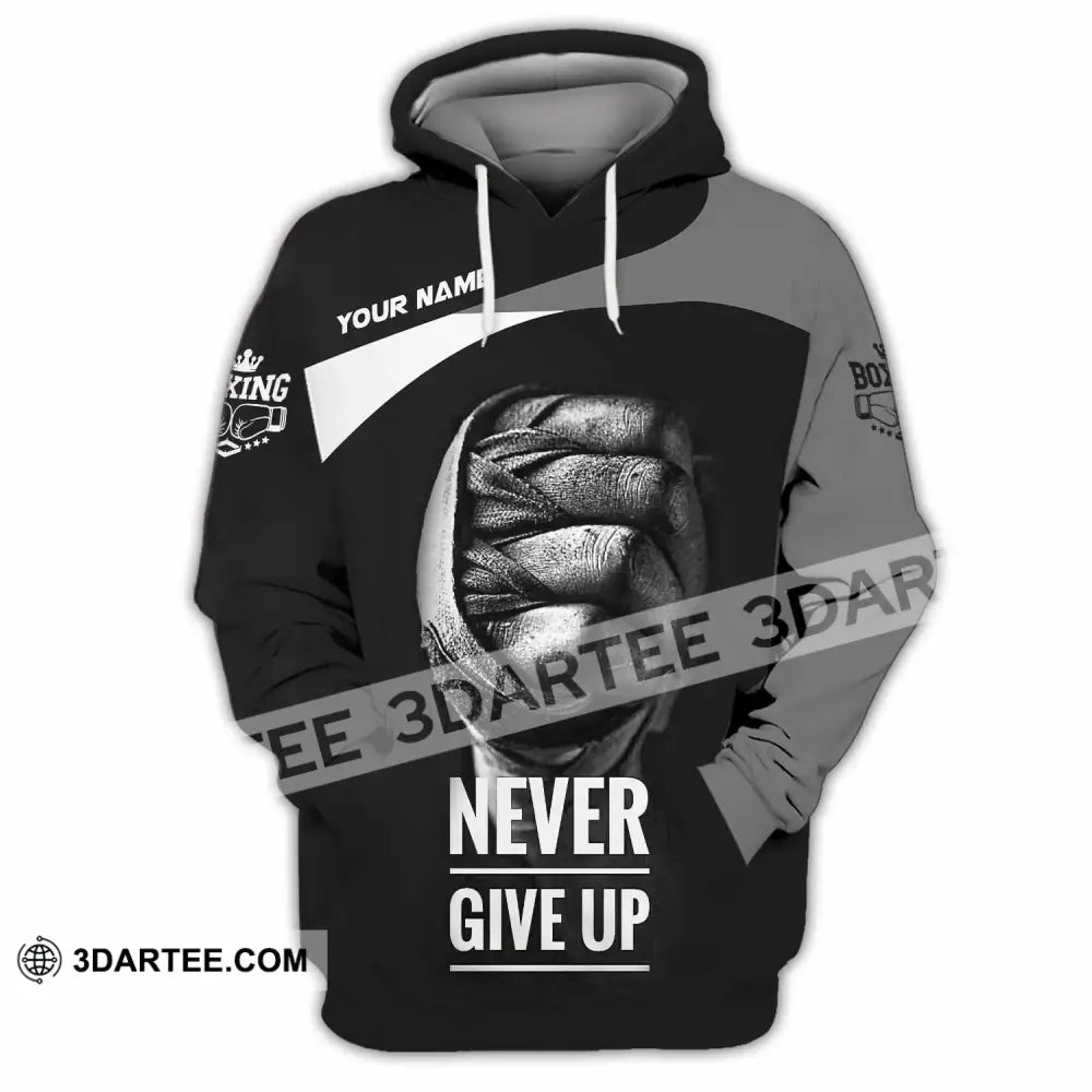 Unisex Shirt - Custom Never Give Up Shirt Hoodie / S T-shirt