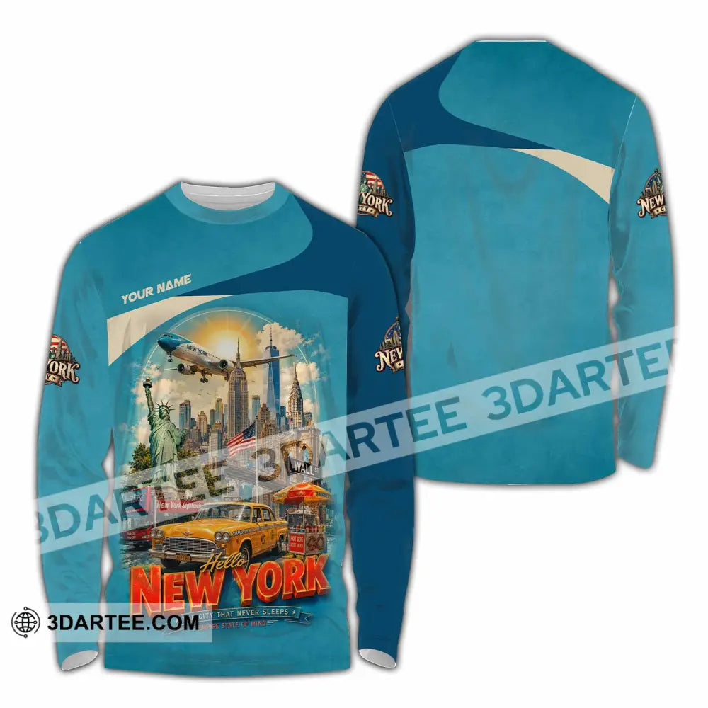 Unisex Shirt - Custom New York Shirt - Long Sleeve Shirt / S - T-shirt