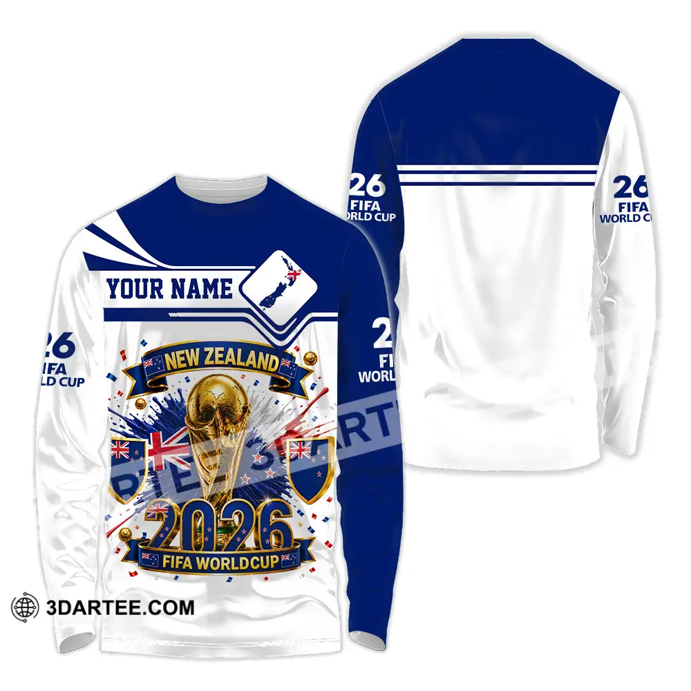 Unisex Shirt - Custom New Zealand World Cup 2026 Shirt - Long Sleeve Shirt / S - T-shirt