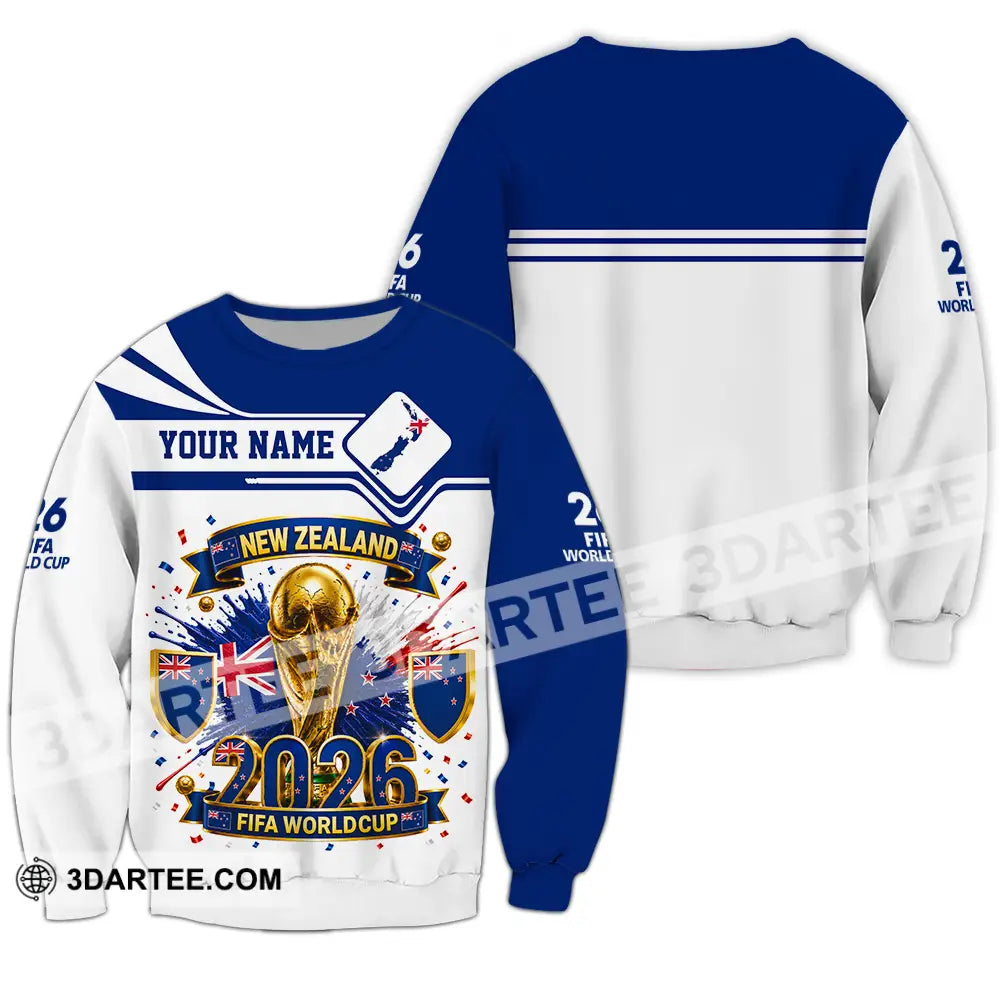 Unisex Shirt - Custom New Zealand World Cup 2026 Shirt - Long Sleeve / S - T-shirt