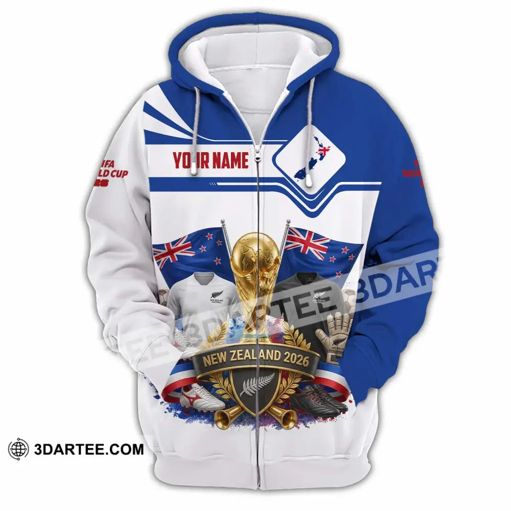 Unisex Shirt - Custom New Zealand World Cup 2026 Shirt - Zipper Hoodie / S - T-shirt
