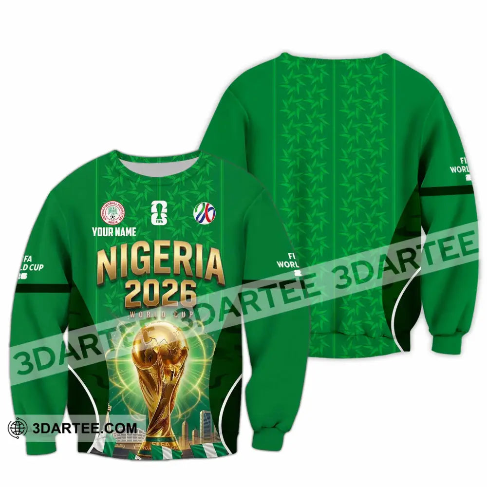 Unisex Shirt - Custom Nigeria World Cup 2026 Shirt - Long Sleeve / S - T-shirt