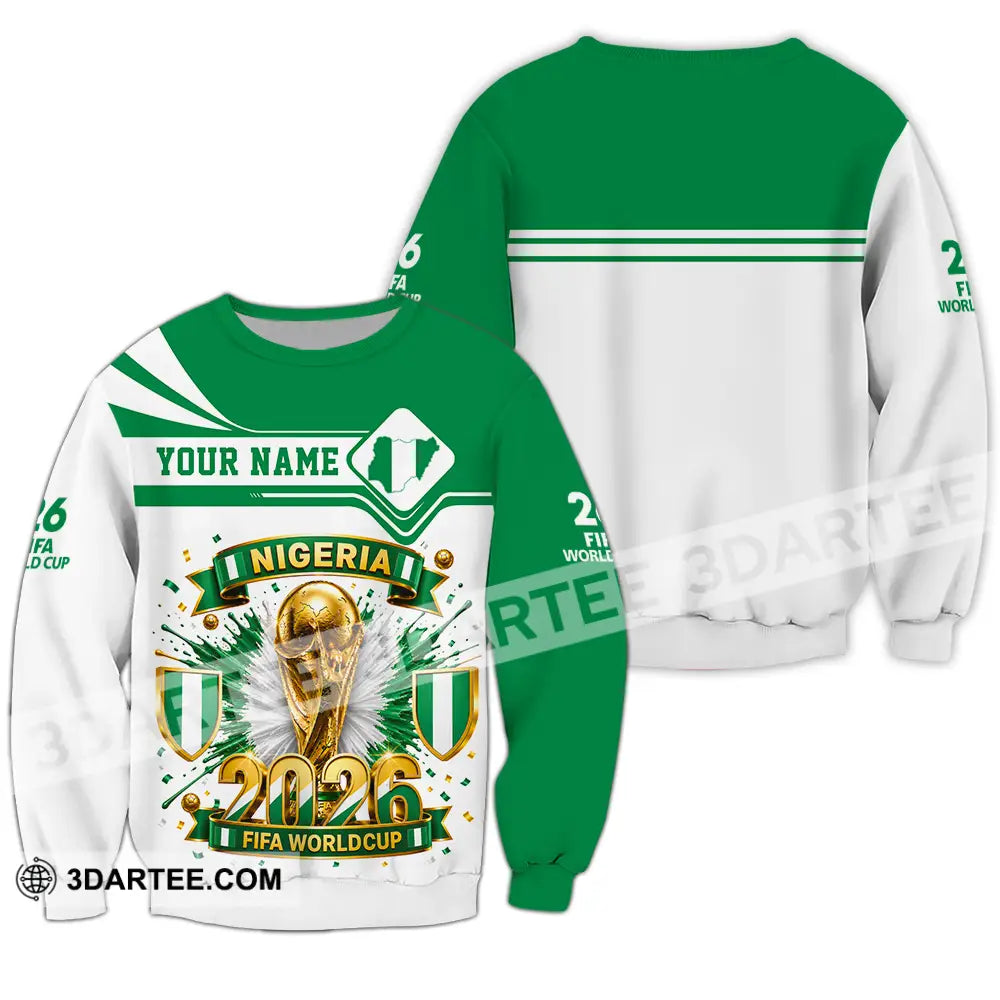 Unisex Shirt - Custom Nigeria World Cup 2026 Shirt - Long Sleeve / S - T-shirt