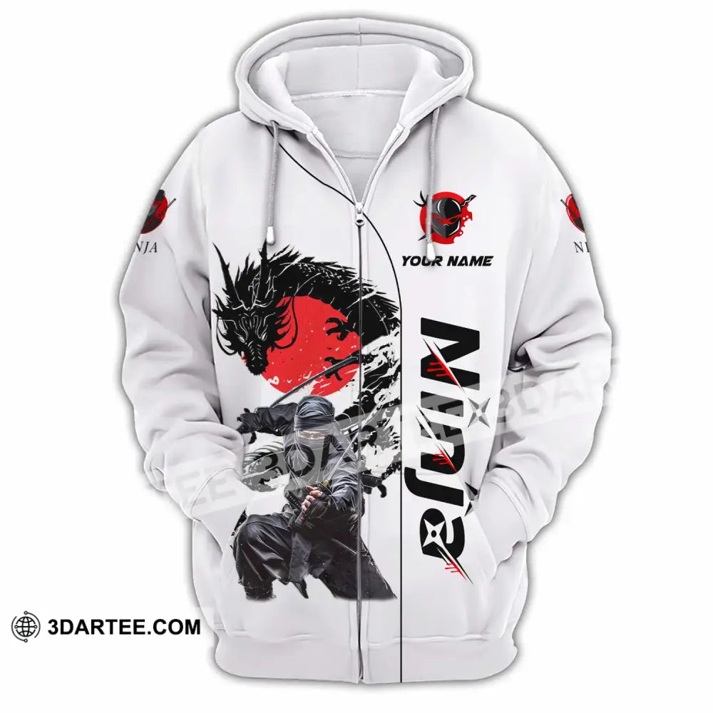 Unisex Shirt - Custom Ninja Design Shirt Zipper Hoodie / S T-shirt