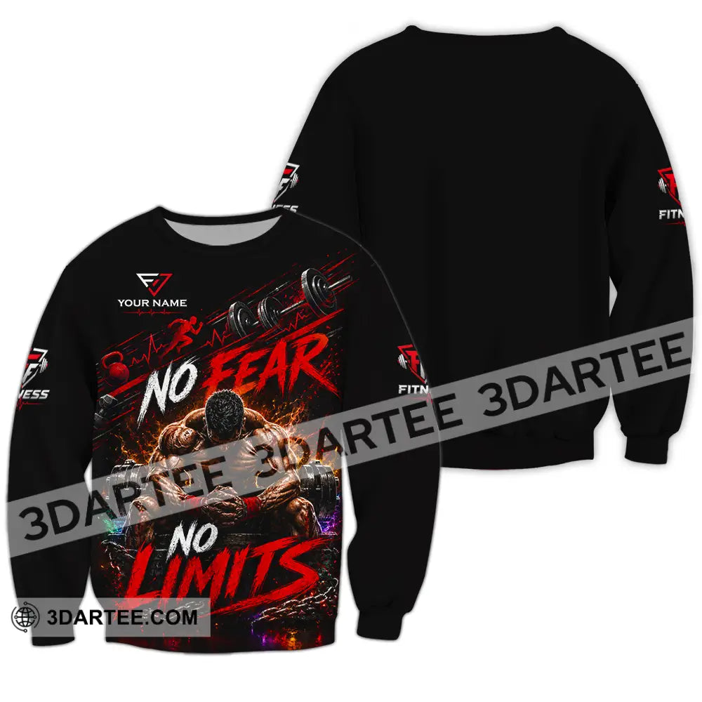 Unisex Shirt - Custom No Fear No Limits Shirt - Long Sleeve / S - T-shirt