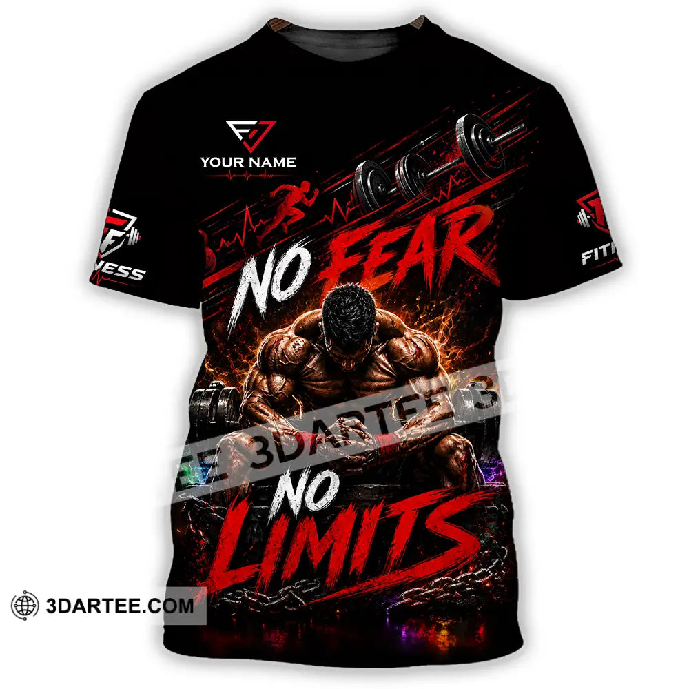 Unisex Shirt - Custom No Fear No Limits Shirt - T-Shirt / S - T-shirt