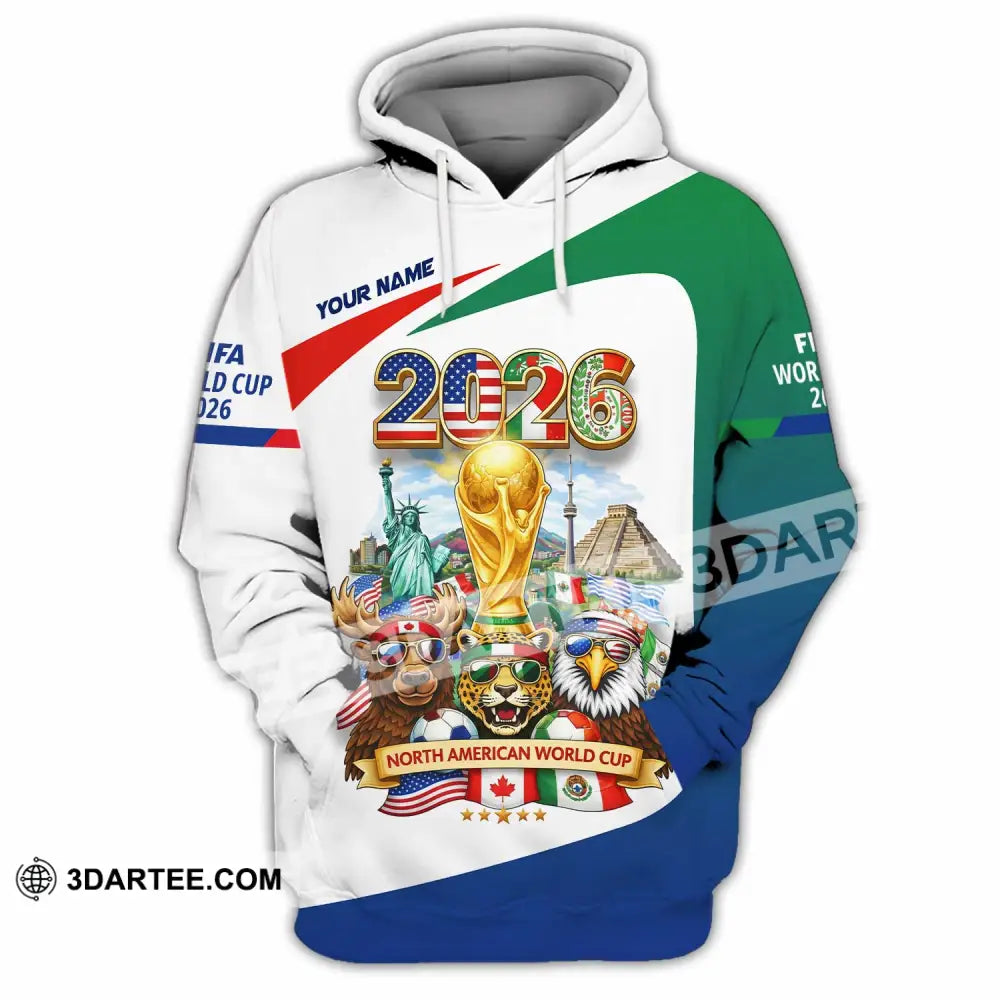 Unisex Shirt - Custom North American FIFA World Cup 2026 3D Shirt Hoodie / S T-shirt