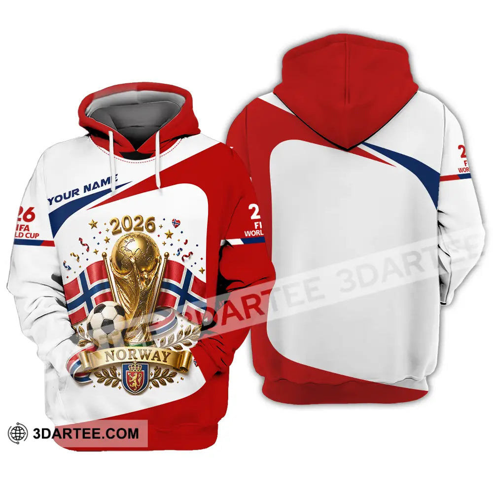 Unisex Shirt - Custom Norway World Cup 2026 Shirt - Hoodie / S - T-shirt