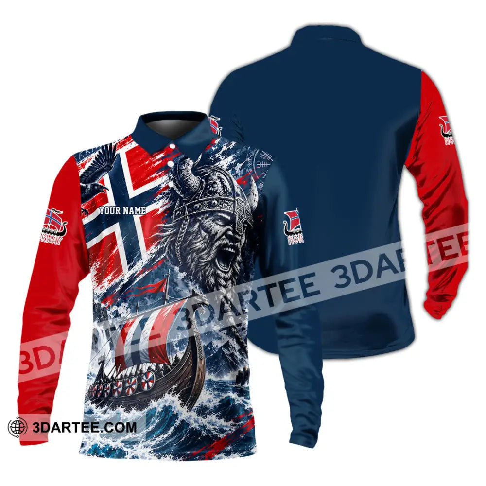Unisex Shirt - Custom Norway Shirt - Long Sleeve Polo / S - T-shirt