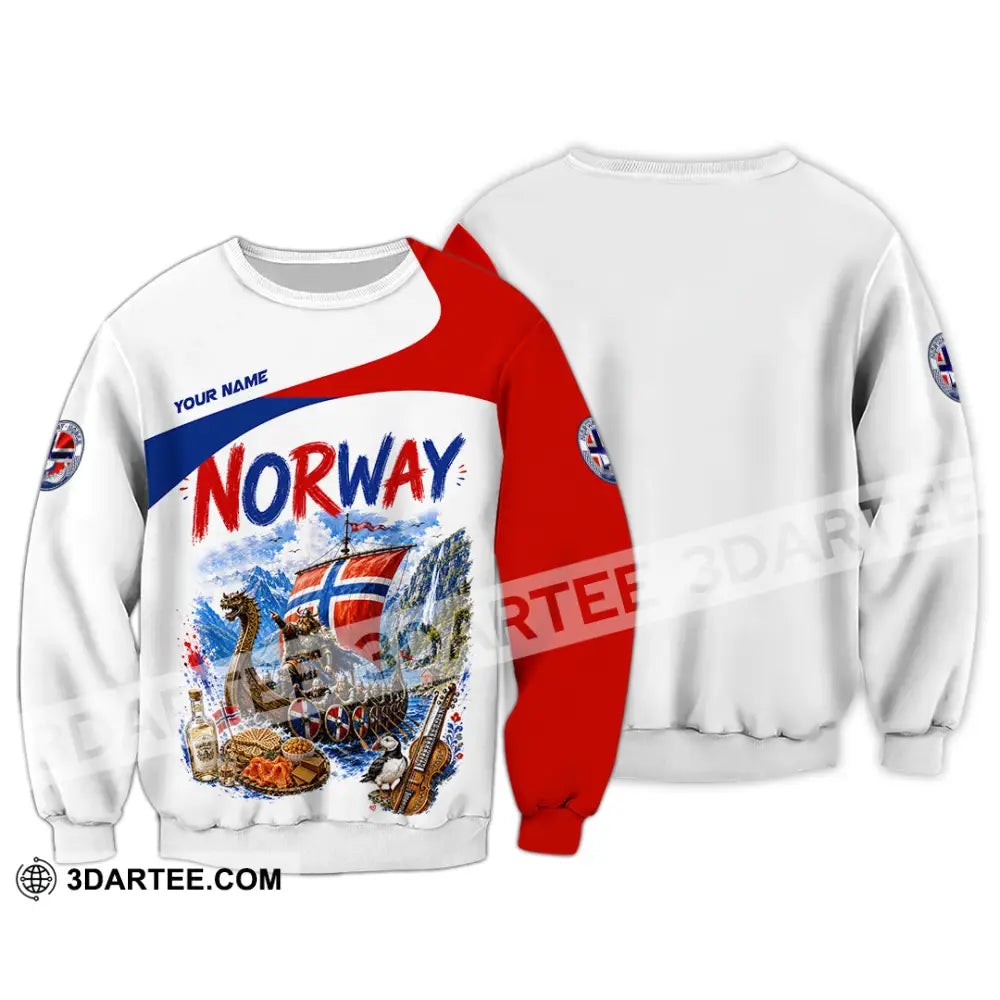 Unisex Shirt - Custom Norway Shirt - Long Sleeve / S - T-shirt