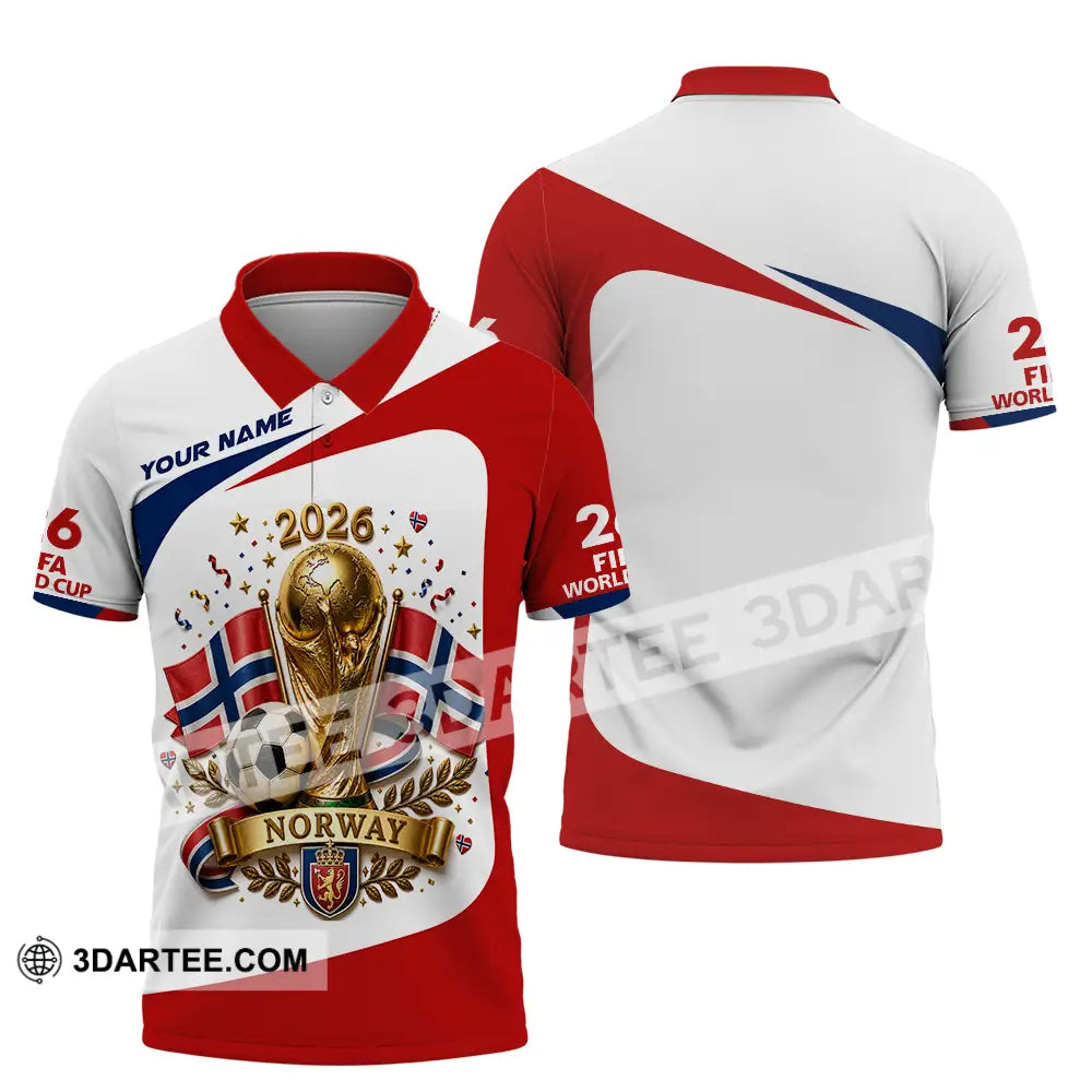 Unisex Shirt - Custom Norway World Cup 2026 Shirt - Polo Shirt / S - T-shirt